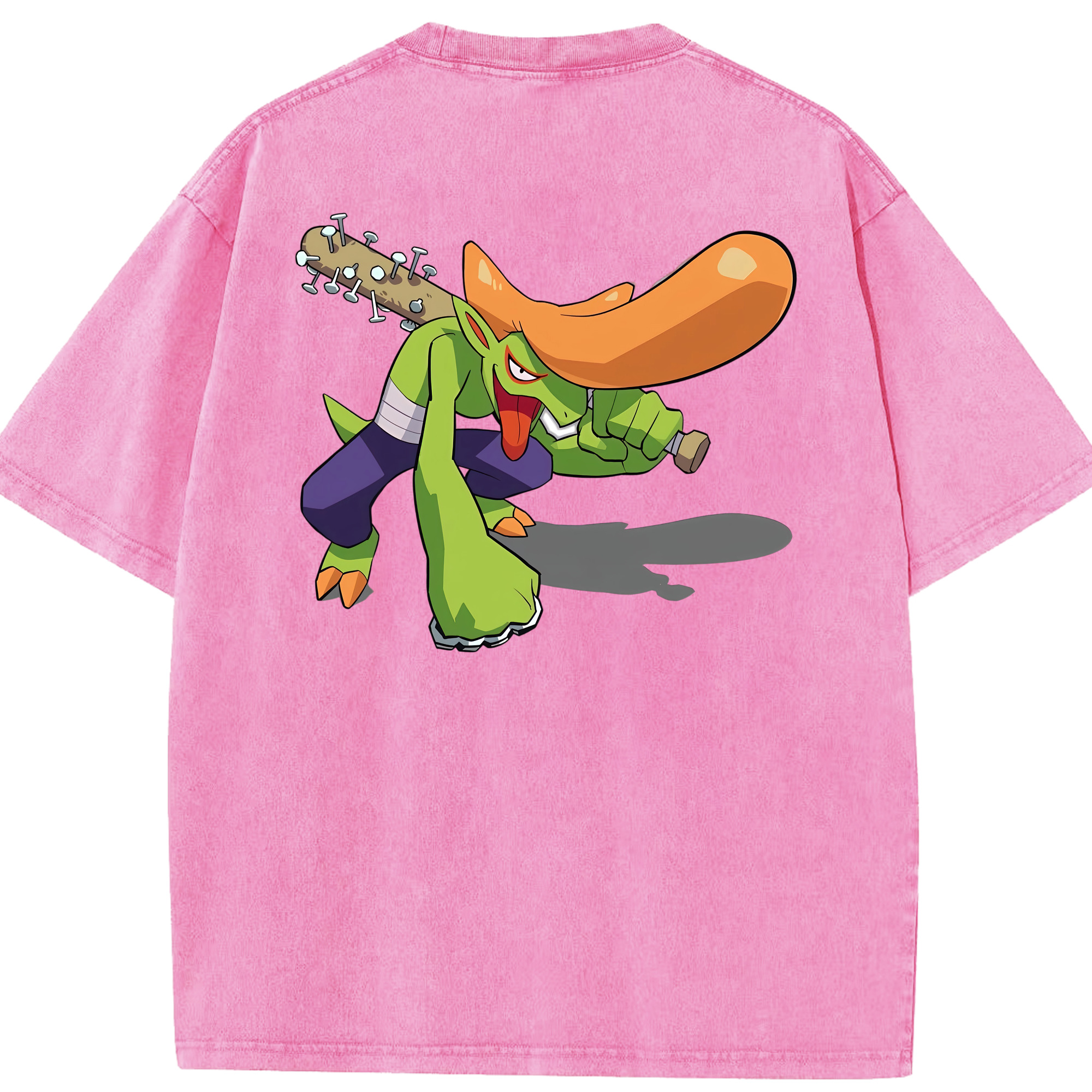 （画像用） 妖怪ウォッチ Yo-kai Watch 綿100% ヴィンテージ風 半袖Tシャツ（背面プリント）